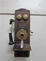 WOODEN WALL TELEPHONE REPLICA