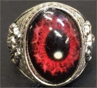 Size 7.5 red eye ring