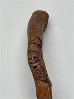 Vintage Carved Wooden Cane