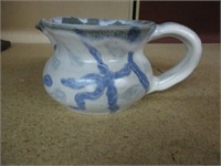 Vintage Ceramic Blue and white Creamer pitcher