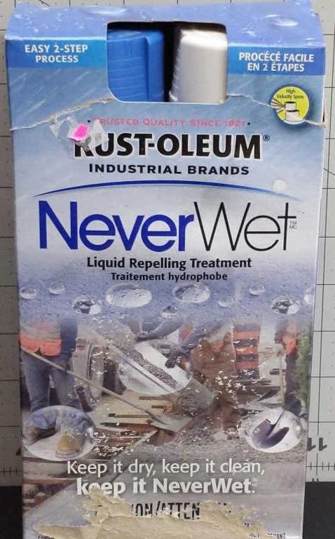 Rust-Oleum Never Wet liquid repelling treatment