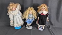 (3) Vintage Porcelain Dolls