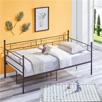 Black Twin Metal Daybed  Stable Steel Base