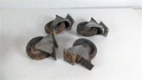 (4) Used Caster rollers