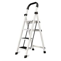 XUEGW Folding Ladder Anti-Slip Platform Portable