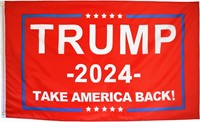 Trump 2024 Flag 3x5 Ft - Take Back Flag (Red)