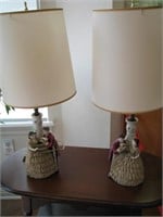 Pair of Victorian lamps
