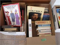 Misc boxes of books