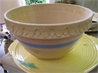 Old, glazed Mixing bowl