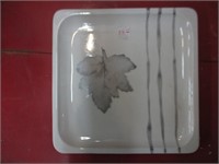 Vintage Italian Square Ceramic Platter Handpainted