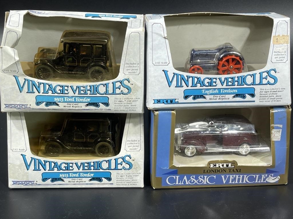 Ertl London Taxi, Two Vintage Vehicles 1923 Ford