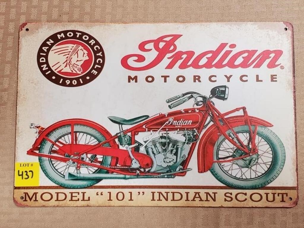 Indian Motorcyles Metal Sign