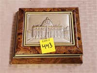 Italian Silver Cathedral Trinket Box