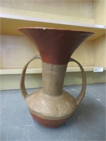 Vintage Ceramic 2 handle Pottery Vase