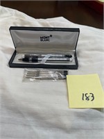 Silver finish Mont Blanc set #183