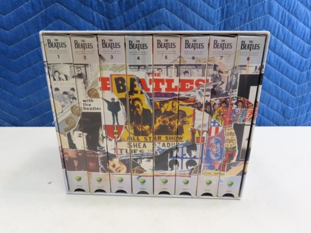 THE BEATLES 8pc VHS Collector's Music Box Set