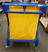 Lodging Folding Commercial Laundry Cart w/ Vinyl
