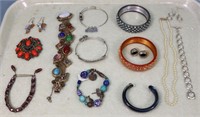 Costume Jewelry Bracelets + Earrings