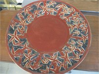 Vintage Huge  Heavy Ceramic Plate