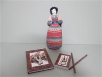 vintage Doll with note books