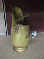 Vintage Metal Brass copper Scuttle Bucket