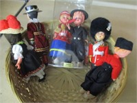 Vintage Dolls from around the World lot of 6