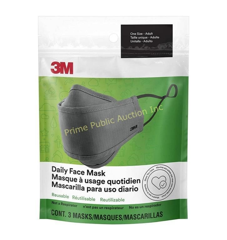 3M 3PK Reusable Daily Face Mask