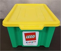 Bin of Lego Explore Blocks.