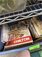 BIN OF BOOKS CHILTON ETC