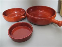 Lot of Terracotta Ceramic  Bowls