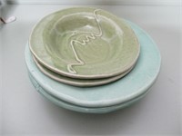 Handmade Ceramic stone ware Dishes (4) bowls