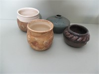 Mixed Lot of  4 Ceramic Stoneware Bowls cups