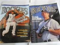 2 vintage official Scorecard Magazine Rockies
