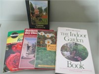 Books -4 Books on GARDENING & 1 Notebook