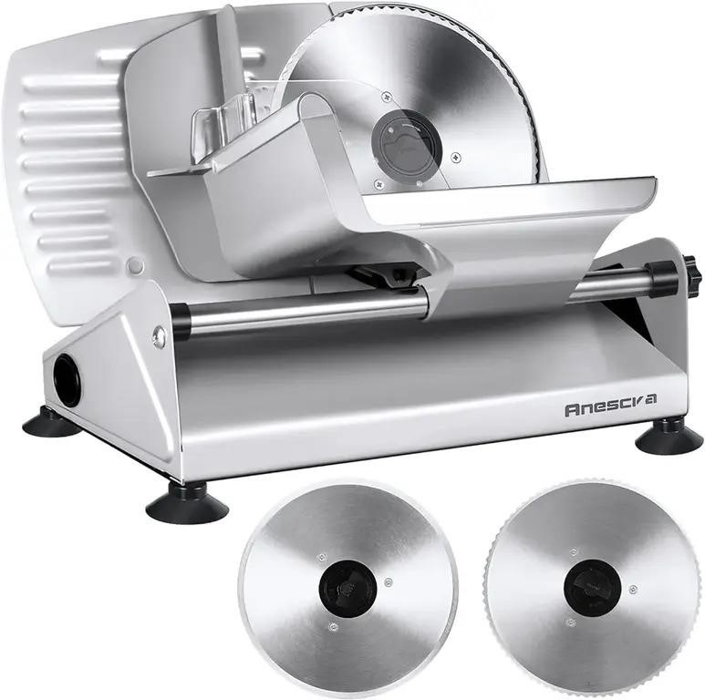Meat Slicer, Anescra 200W Electric Deli Food
