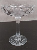 Cut Glass Compote Approx 7"
