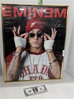 Vtg Eminem framed poster