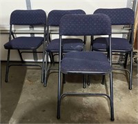 Set of 4 Padded Folding Chairs