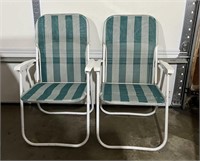 Set of 2 Outdoor Folding Chairs