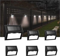Solar Fence Lights Outdoor, Waterproof Deck