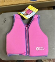girls swim trainer lifevest for 1 to 4 year old