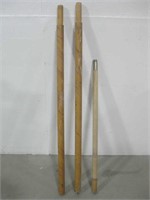 134.5" Large Three Piece US Military Wood Pole