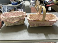 2 longaberger horizon of hope baskets with liners