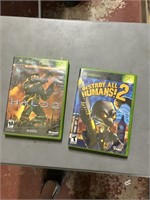 2 X BOX GAMES  halo 2 and destroy all humans 2