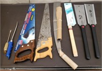 Lot of Hand Saws & More