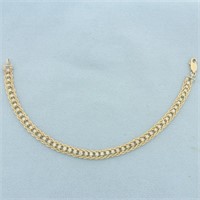 Double Rope Diamond Tennis Bracelet in 14k Yellow