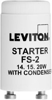 Leviton 12409 Fluorescent Lamp Starter, White