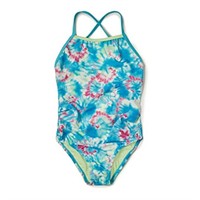 Speedo Little Girls Swimsuit One Piece Printed X