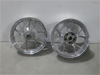 Two 18" Motorcycle Rims See Info