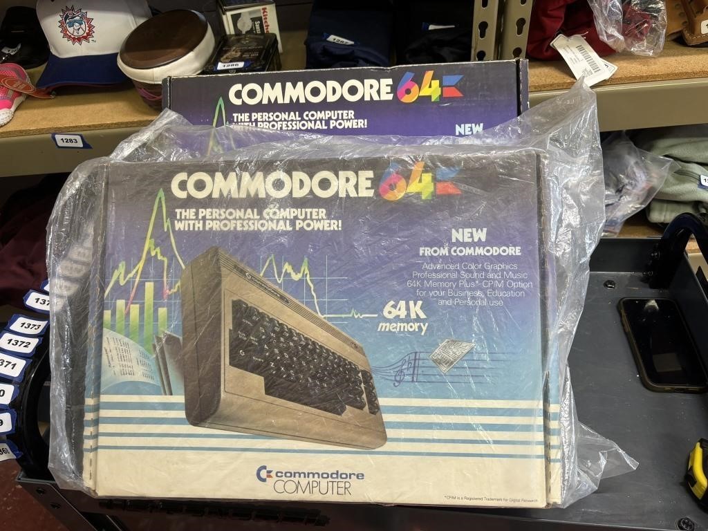 commodore 64 computer and extra box